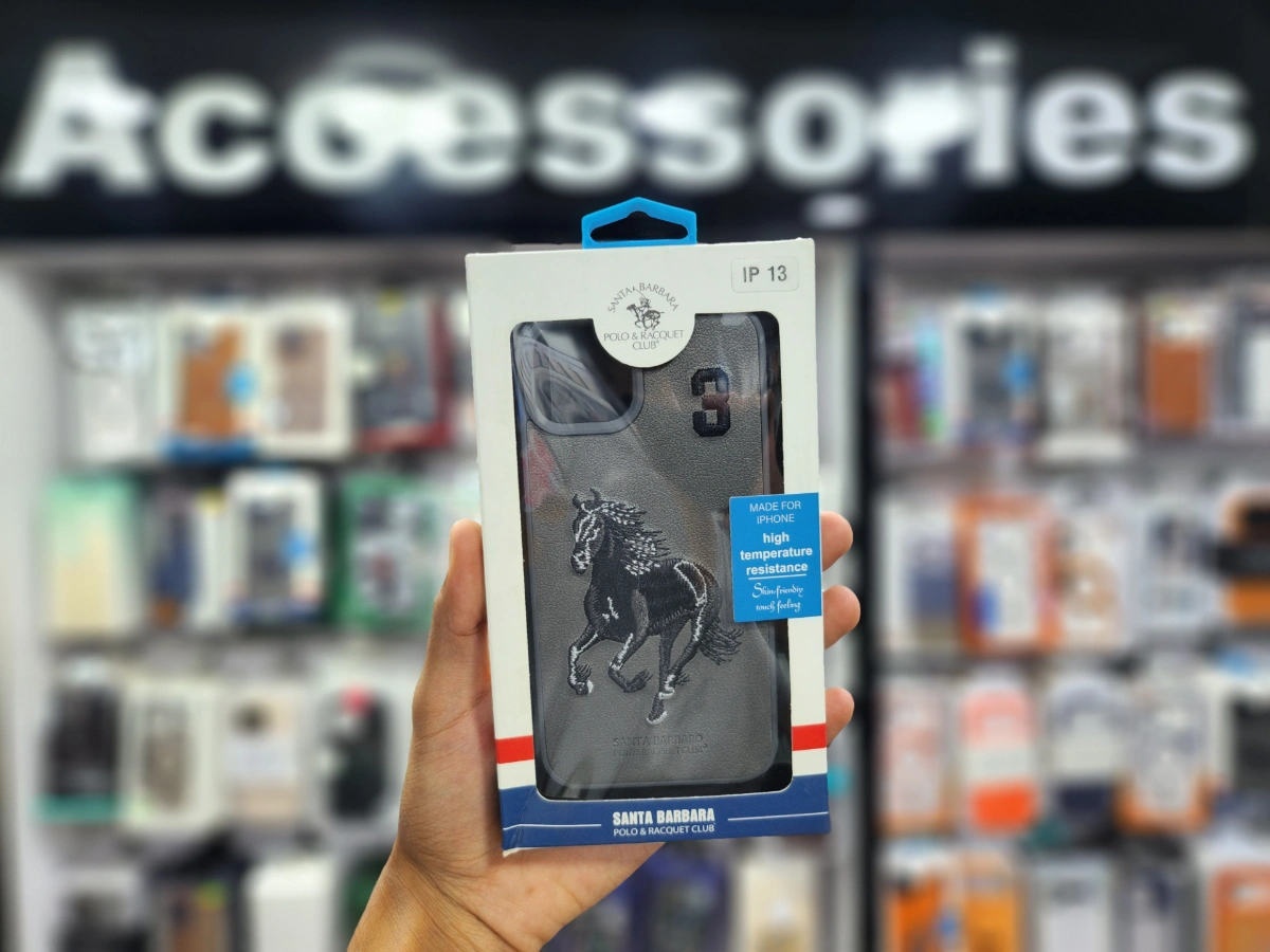 Apple Santa Barbara Polo Embroidered Horse Case iPhone 13 — Box Packed